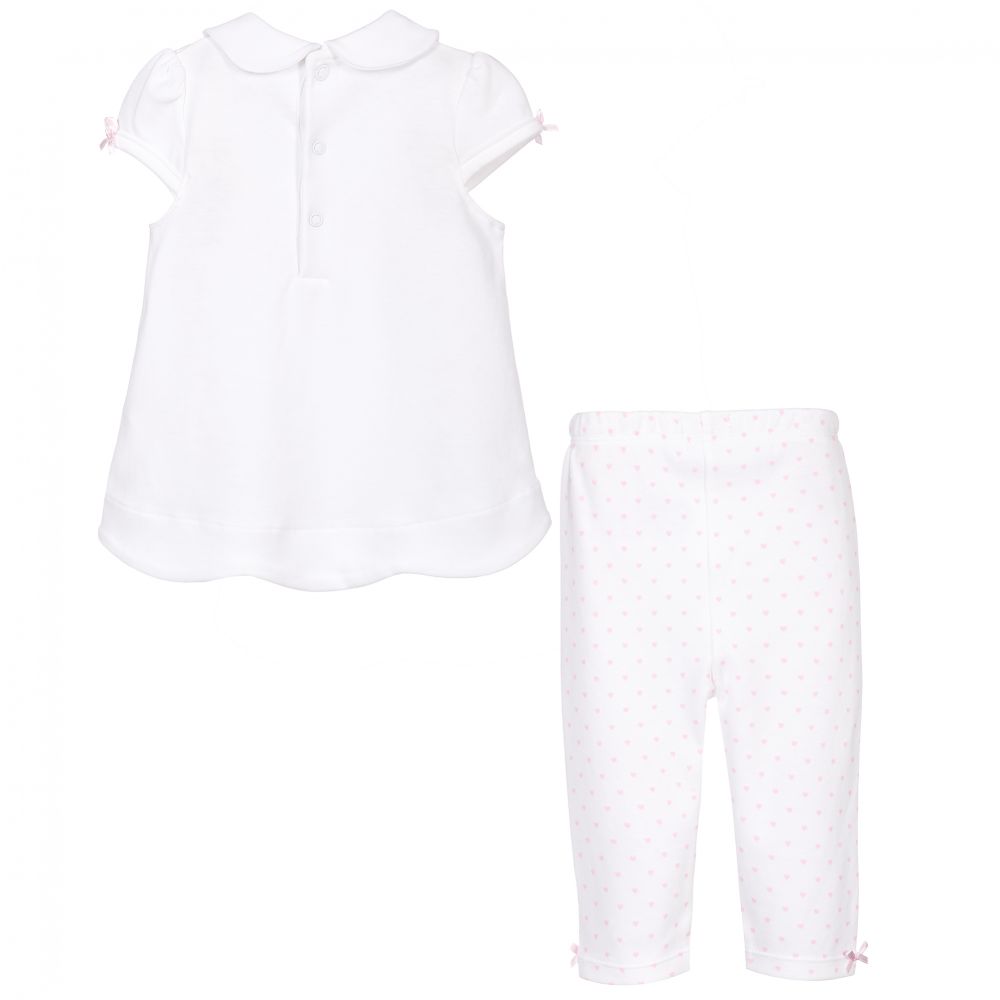 Mintini Baby Baby Girls White Leggings Set Childrensalon Outlet