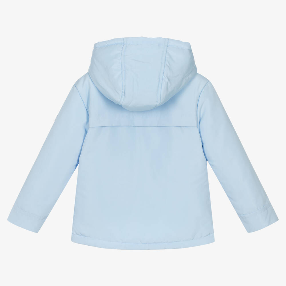 Mintini Baby-Boys Blue Hooded Jacket | Childrensalon Outlet