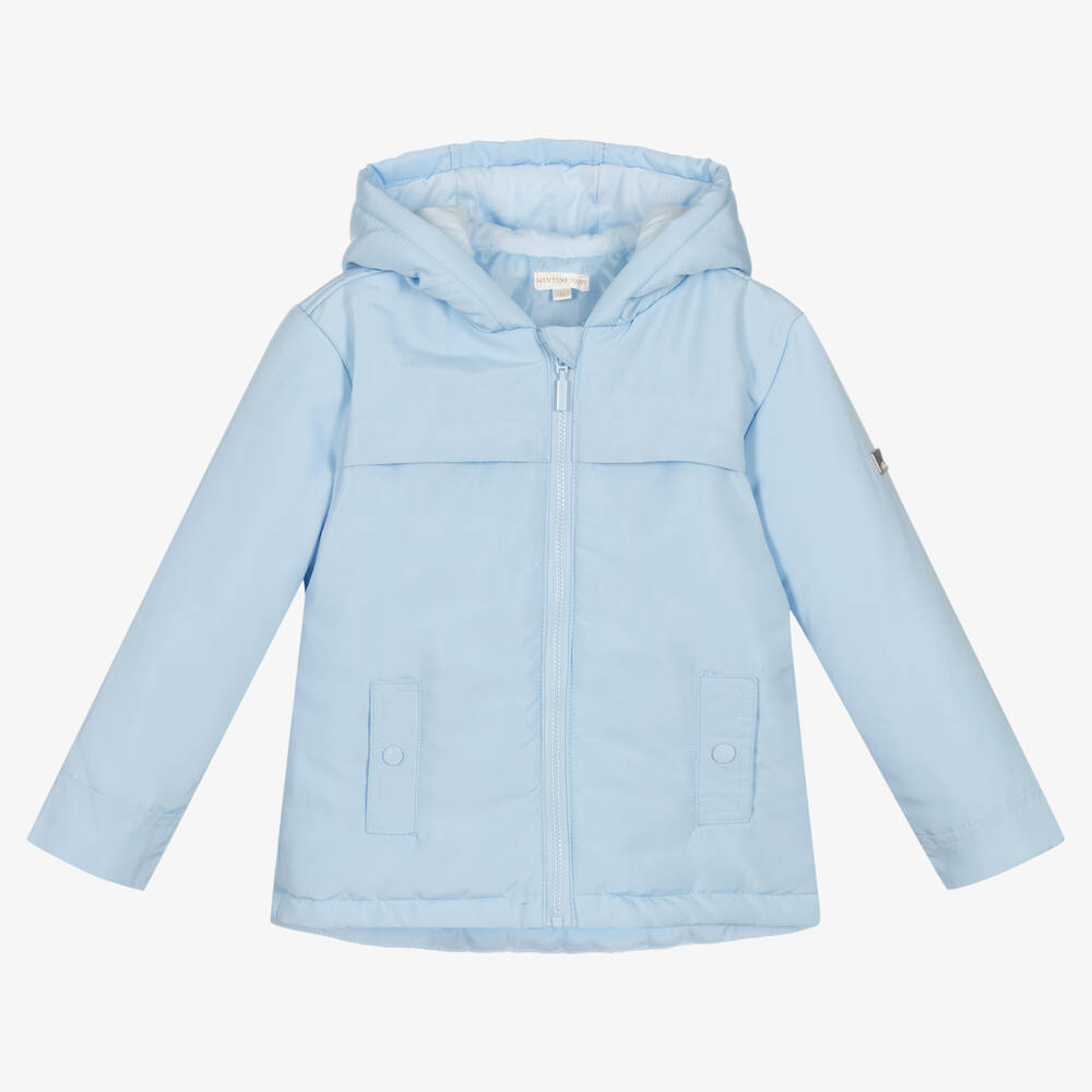 Mintini Baby Boys Blue Hooded Jacket Childrensalon Outlet