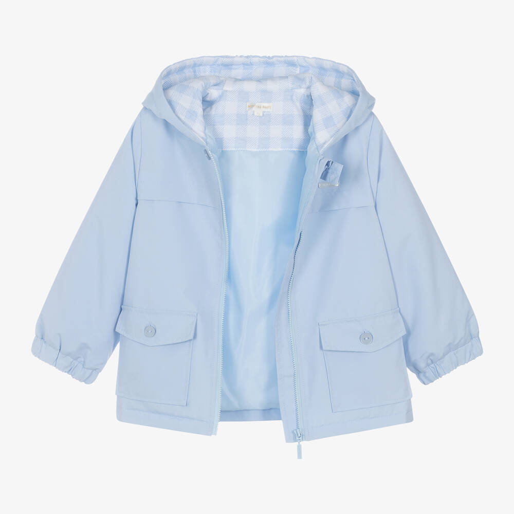 مينتيني بيبي-جاكيت مبطن لون أزرق للأولاد | Childrensalon Outlet