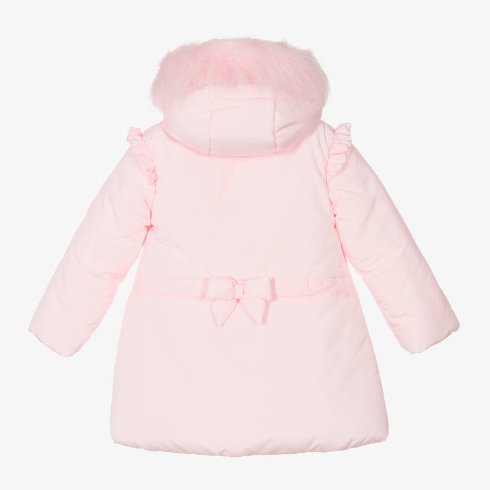 Mintini Baby Girls Pink Padded Hooded Coat
