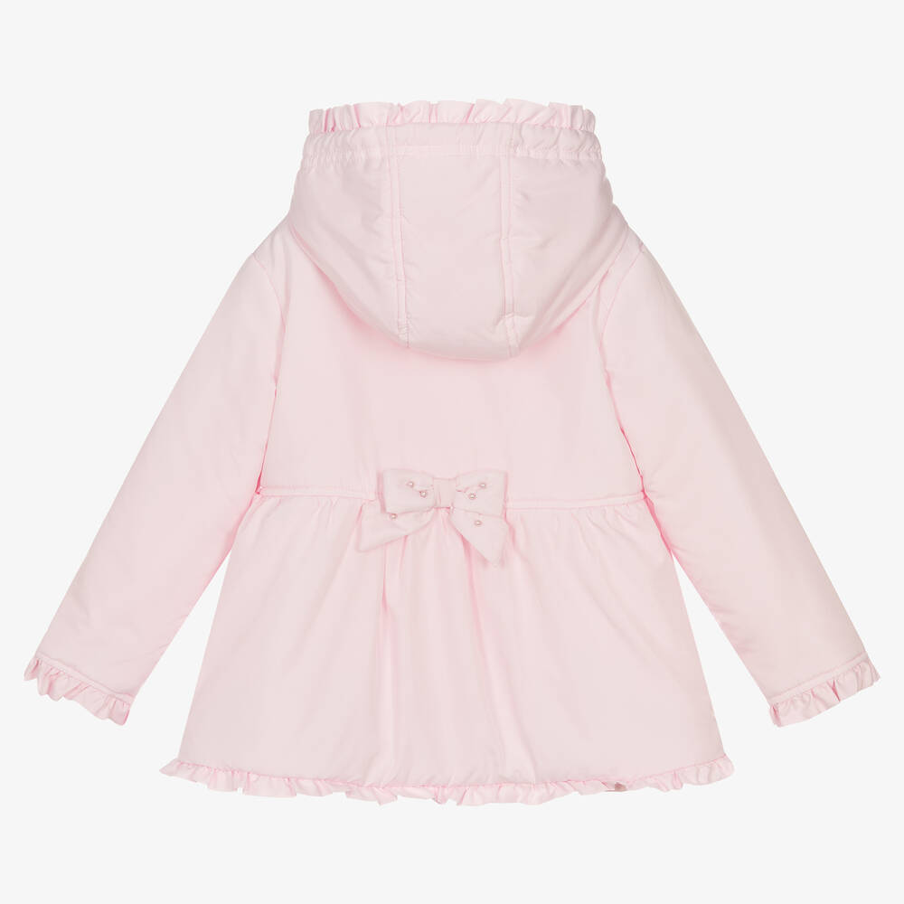 Mintini Baby Girls Pink Padded Hooded Coat Childrensalon Outlet