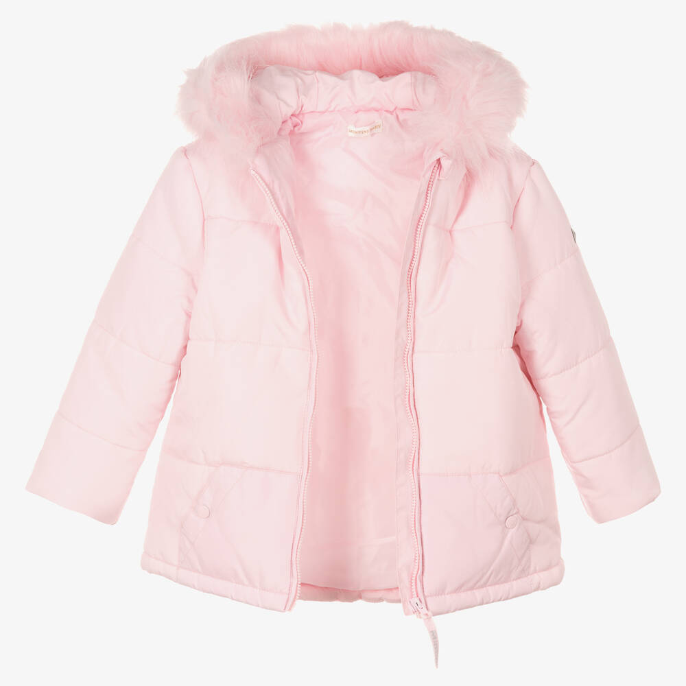 Mintini Baby - Girls Pink Padded Jacket | Childrensalon Outlet
