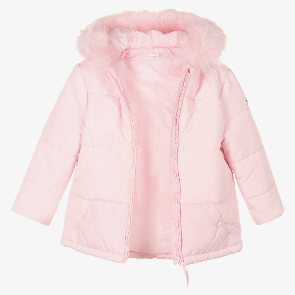 Pale pink shop padded coat