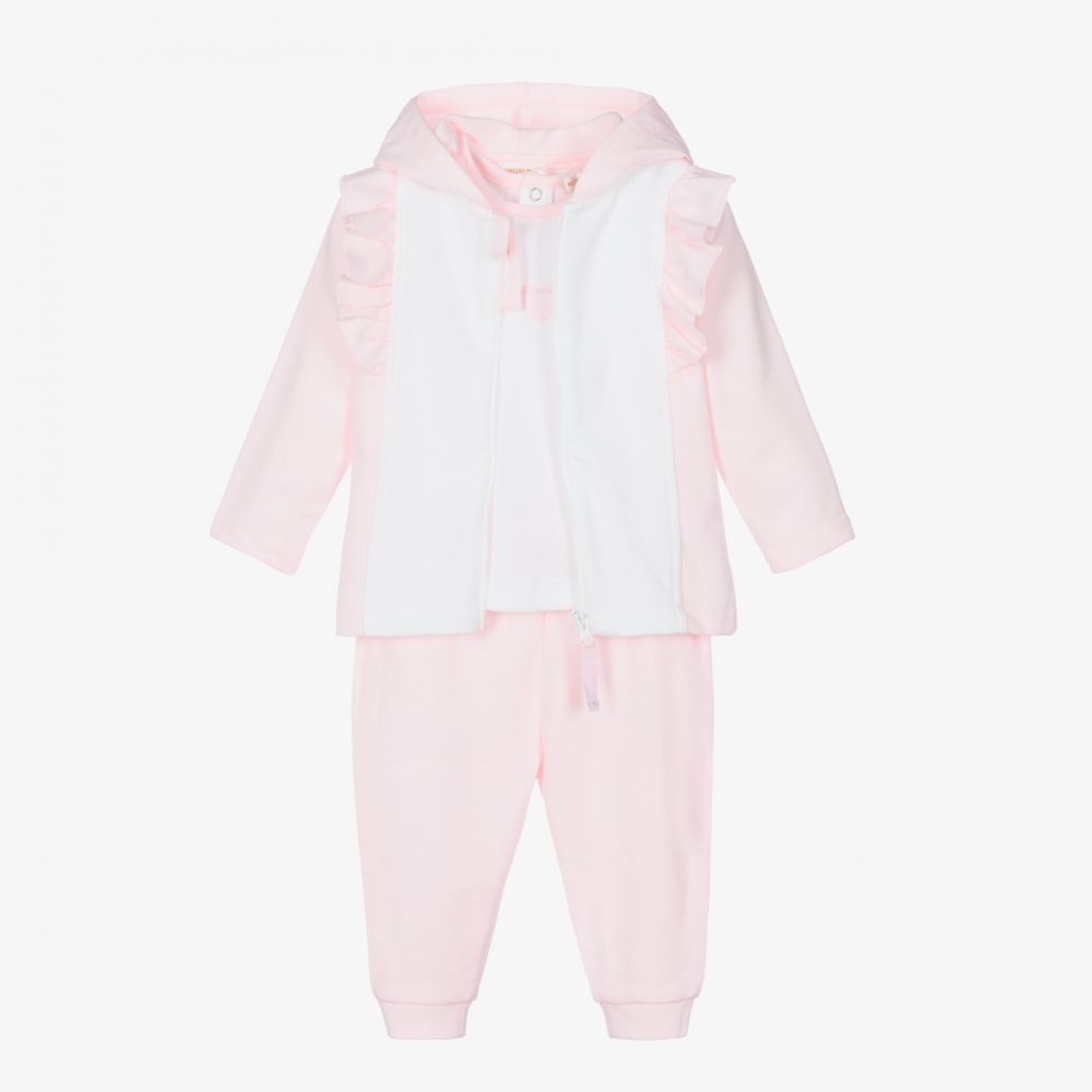 Pale pink online tracksuit