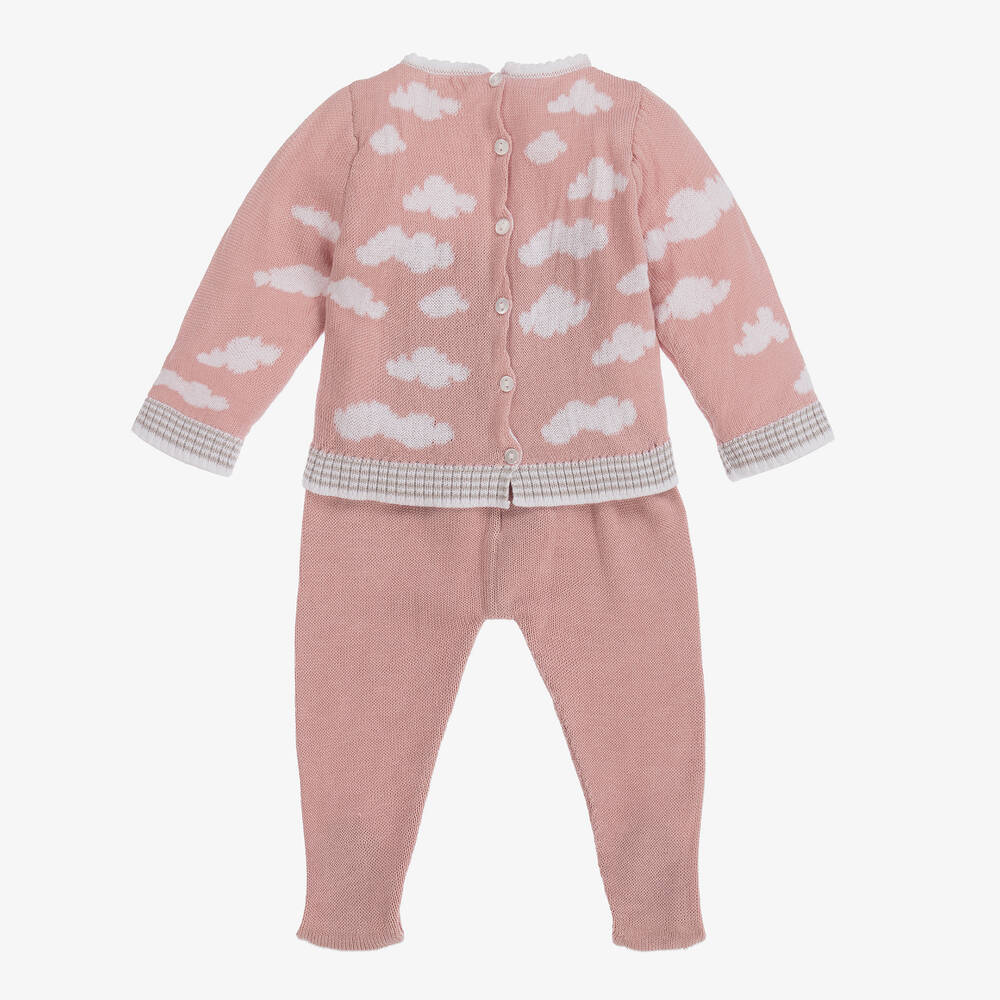 Minutus-Розовый трикотажный комбинезон из двух частей для девочек | Childrensalon Outlet