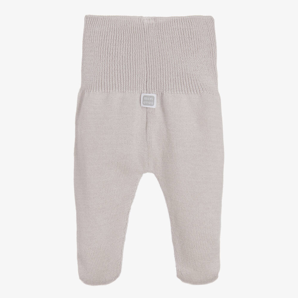 Minutus-Серые штанишки из трикотажного хлопка для малышей | Childrensalon Outlet
