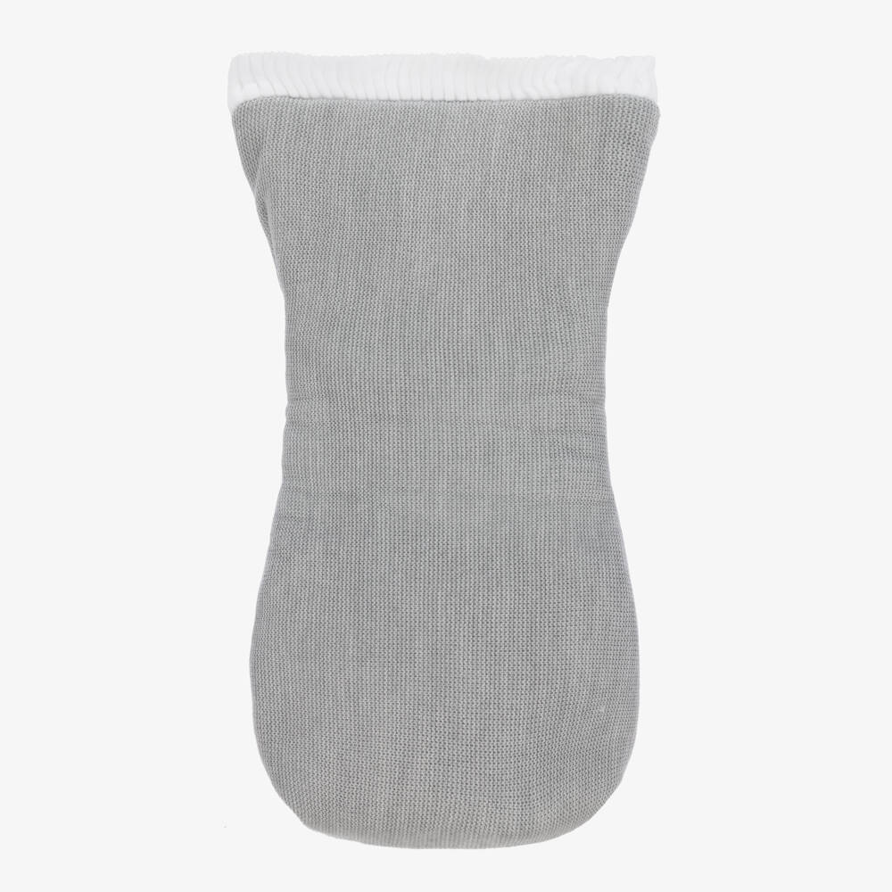 Minutus-Grey Knitted Baby Nest (75cm) | Childrensalon Outlet