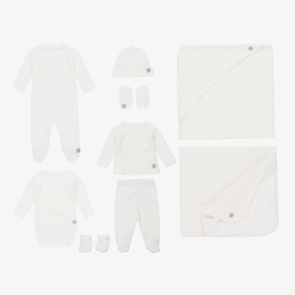 Minutus - Ivory Cotton Babysuit Set | Childrensalon