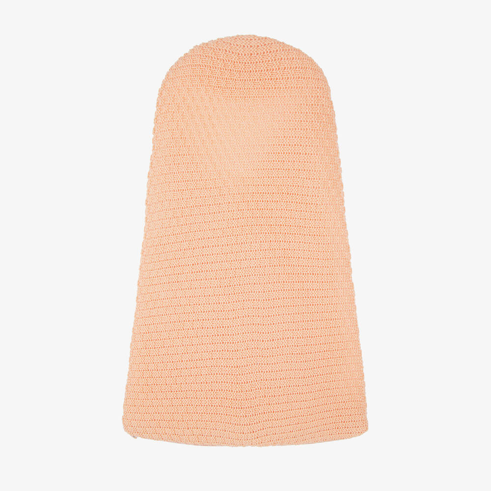 Minutus-Orange Knit Cotton Baby Nest (75cm) | Childrensalon Outlet