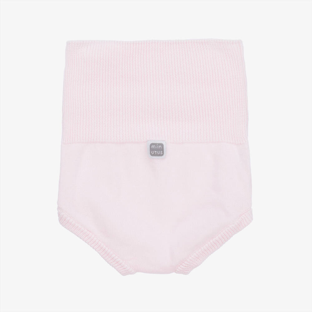 Minutus-Pink Cotton Baby Shorts Set | Childrensalon Outlet