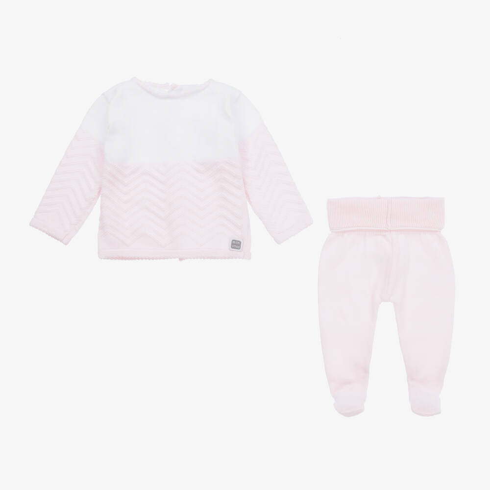 Minutus-Розовый вязаный комплект для девочек | Childrensalon Outlet