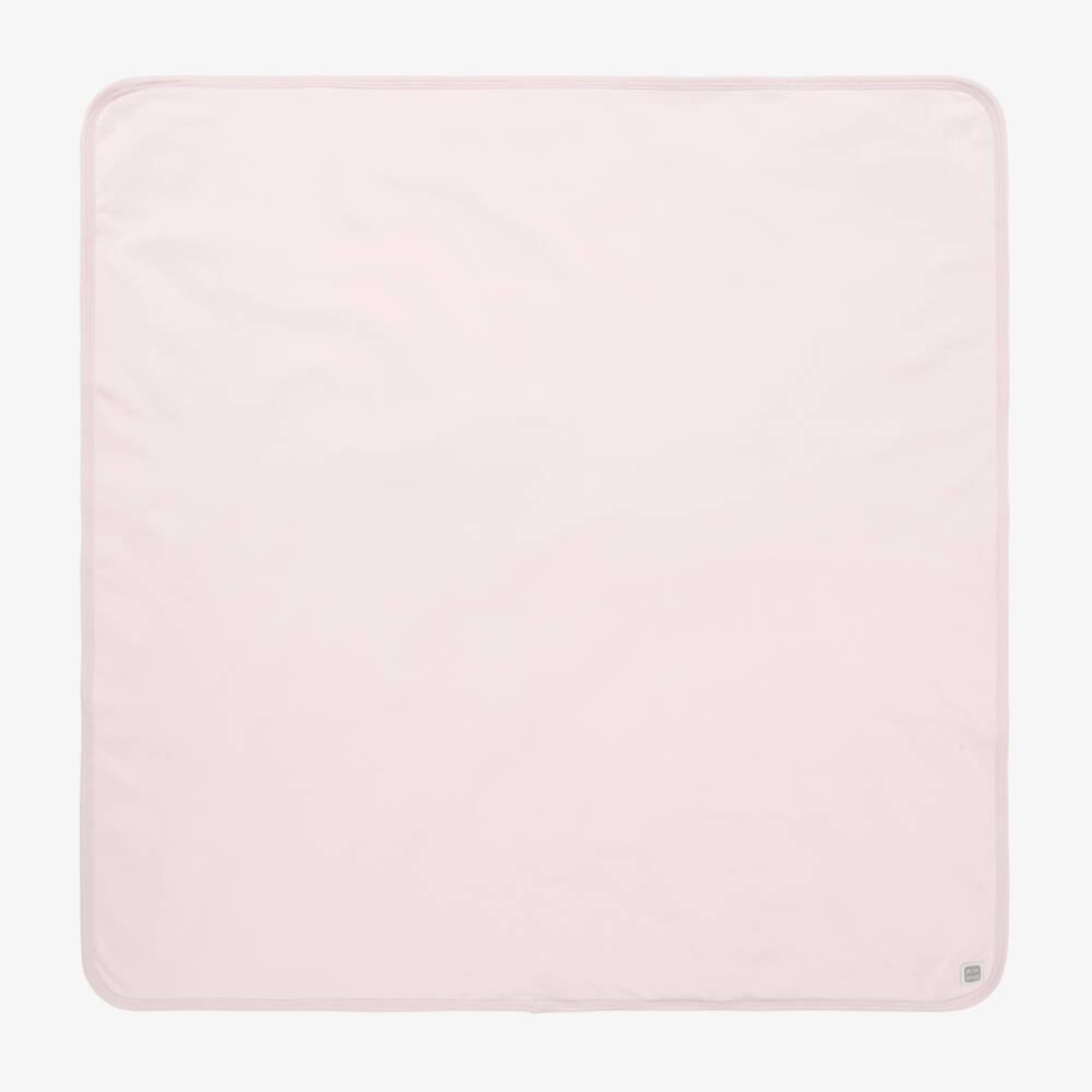 Minutus-Pink Cotton Skin To Skin Cotton Blanket & Hat Set | Childrensalon Outlet