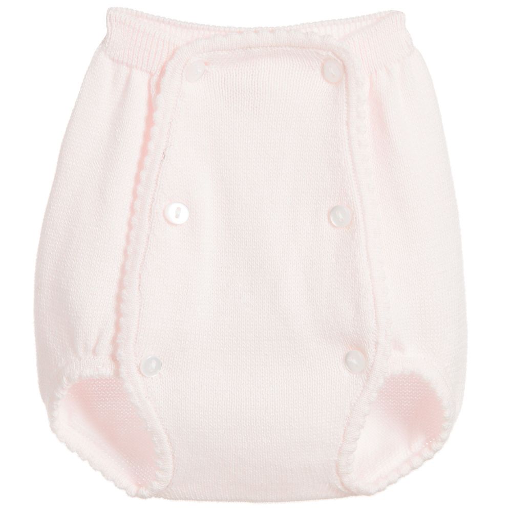 Minutus - Pink Knitted Baby Shorts | Childrensalon