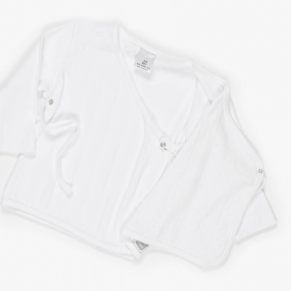Minutus-White Pointelle Babysuit Set | Childrensalon Outlet