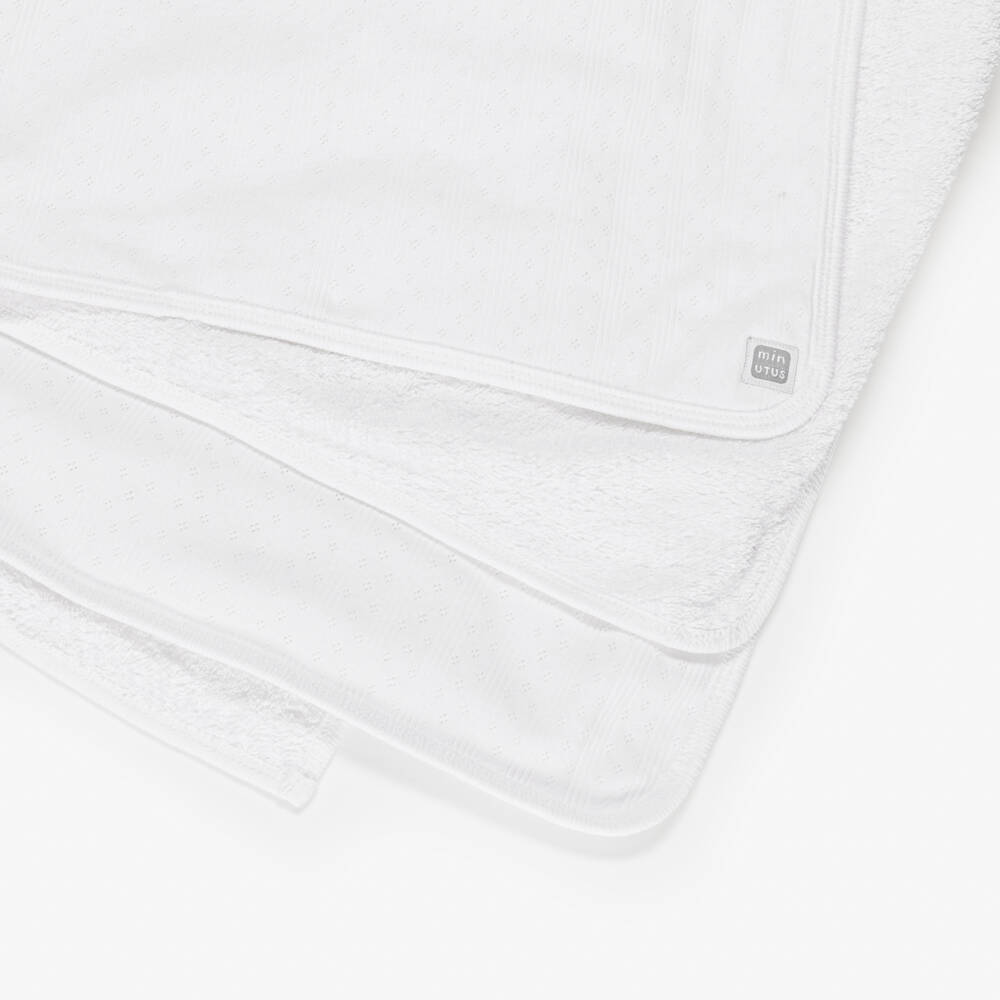 Minutus-White Pointelle Babysuit Set | Childrensalon Outlet