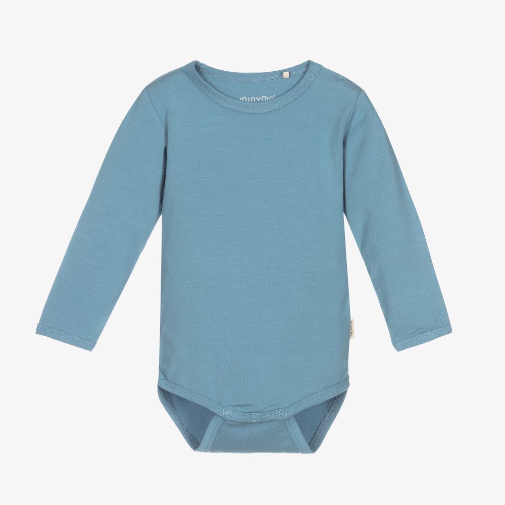 Minymo-أوفرول بادي فيسكوز جيرسي لون أزرق للأطفال | Childrensalon Outlet