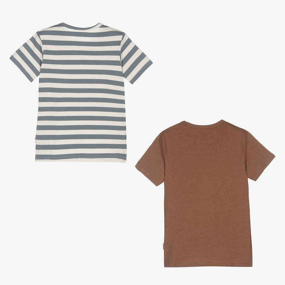 Minymo-Boys Classic Stripe Tee Duo | Childrensalon Outlet