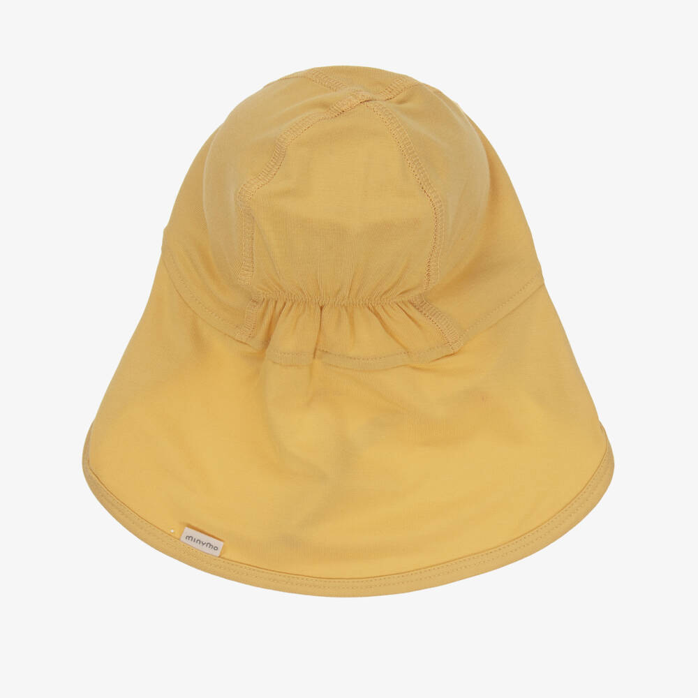 Minymo-Boys Mustard Bamboo Sun Cap | Childrensalon Outlet