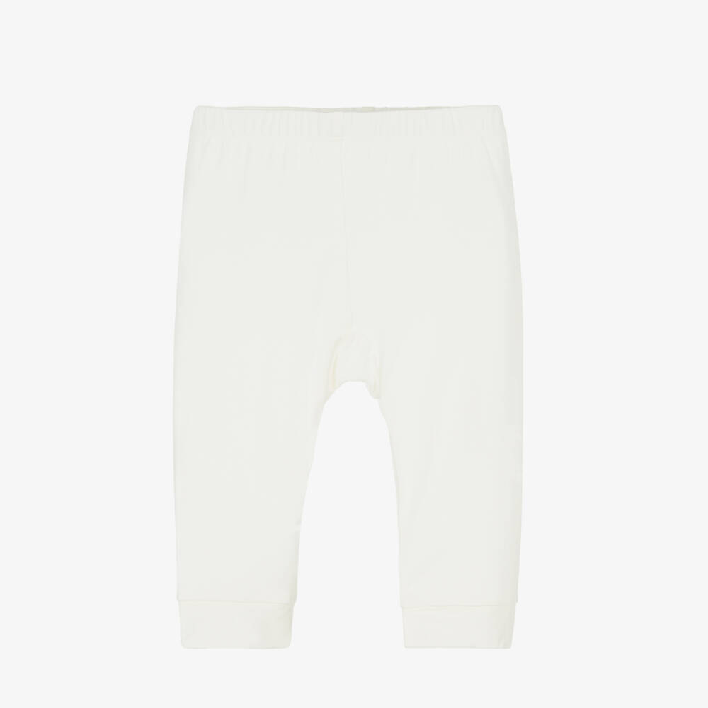 Minymo-Girls Ivory Viscose Comfort Leggings | Childrensalon Outlet