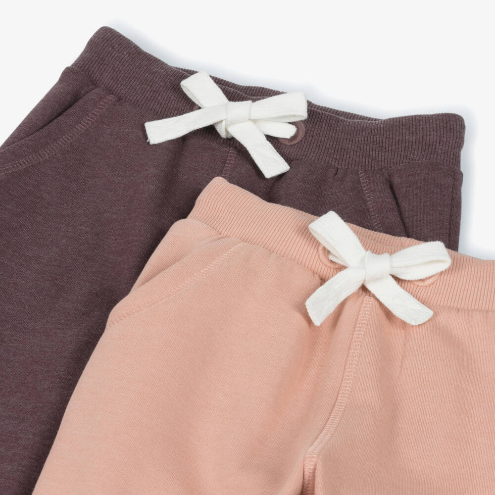 Minymo-بنطلونات رياضية قطنية وردية وحمراء للبنات | Childrensalon Outlet