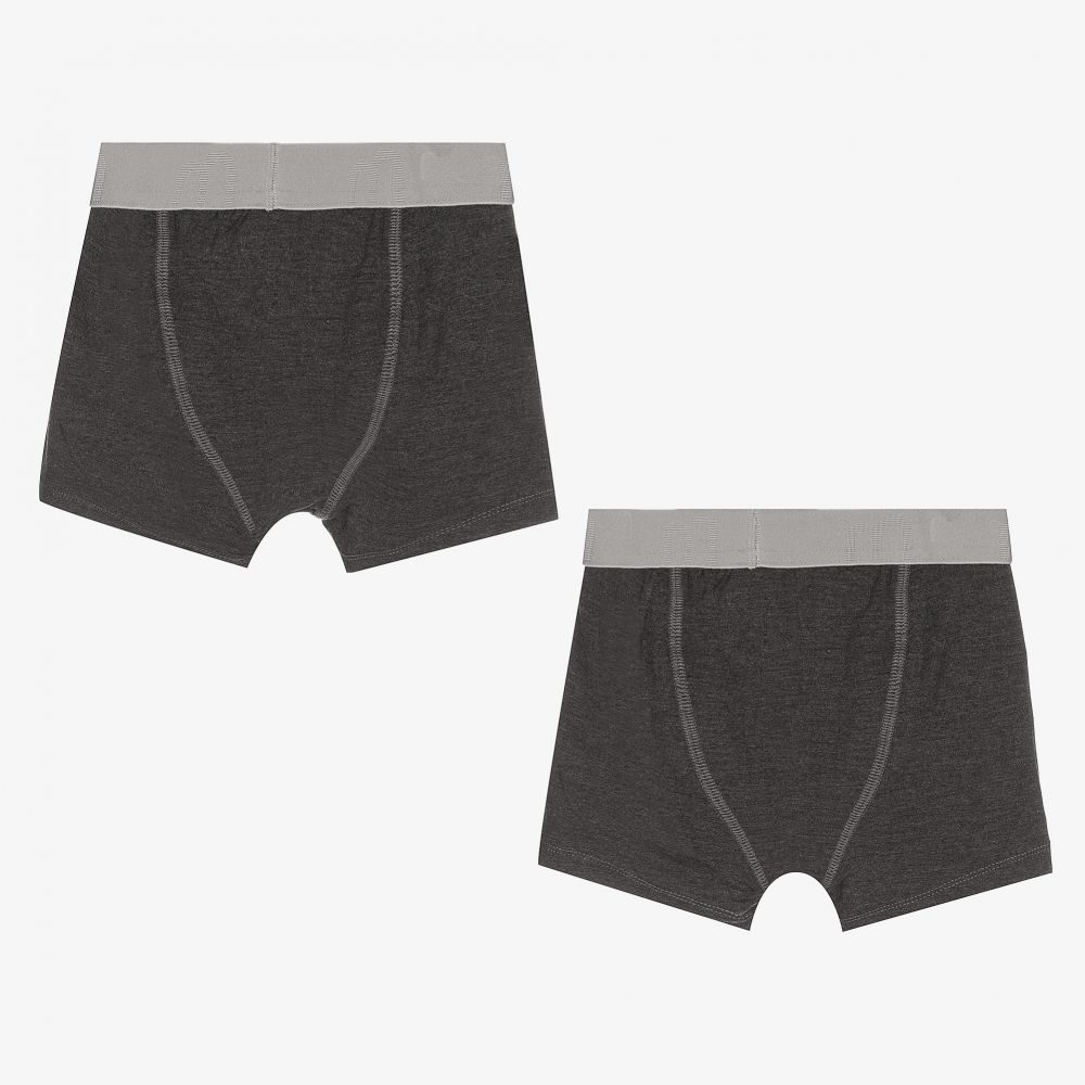 Minymo-Grey Boxer Shorts (2 Pack) | Childrensalon Outlet