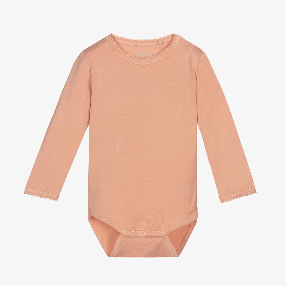 Minymo - Rosa Bambus-Body | Childrensalon