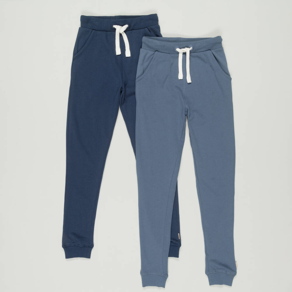 Minymo-Preloved 2 Pack of Blue Cotton Joggers (10 years) | Childrensalon Outlet