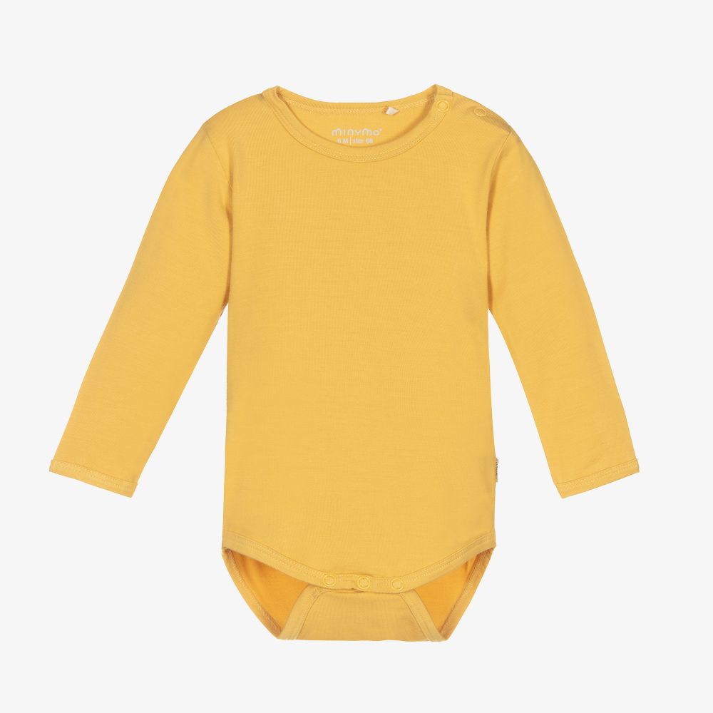 Minymo-Yellow Bamboo Bodyvest | Childrensalon Outlet