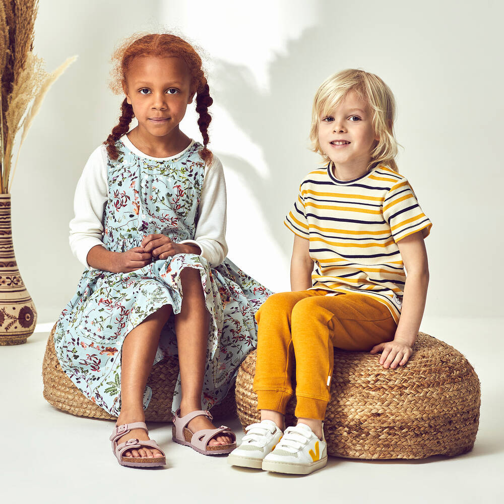 Minymo-Yellow & Grey Cotton Joggers (2 Pack) | Childrensalon Outlet