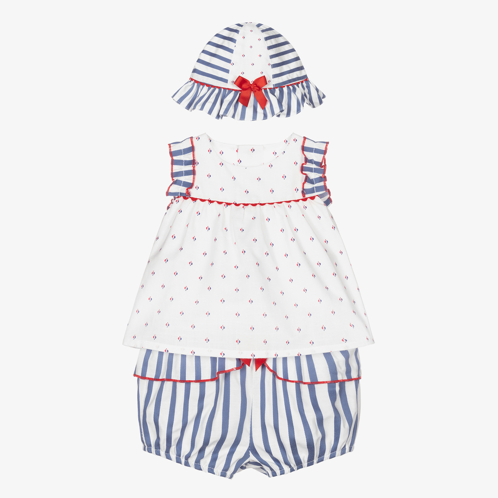 Ens. short bleu Bebe fille