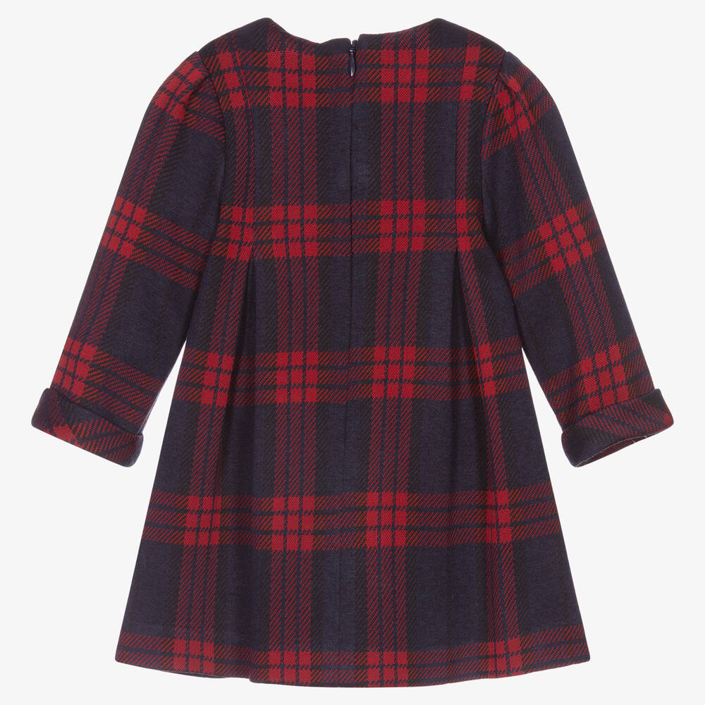 Miranda-فستان تارتان لون كحلي للمولودات | Childrensalon Outlet