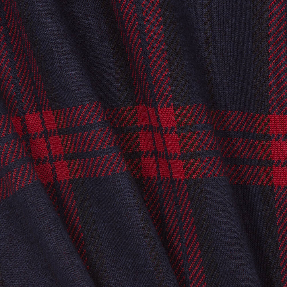 Miranda-فستان تارتان لون كحلي للمولودات | Childrensalon Outlet