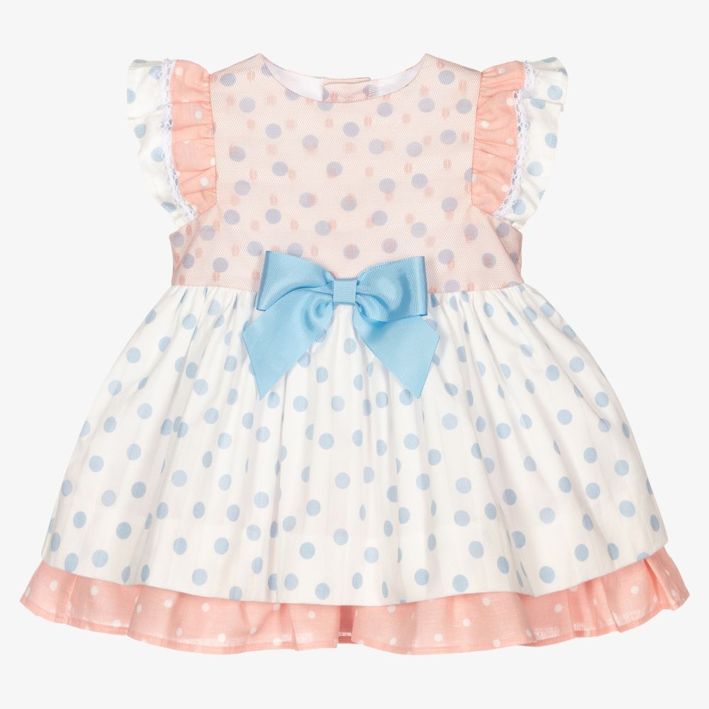 Miranda - Ens. robe rose à pois Bébé fille | Childrensalon