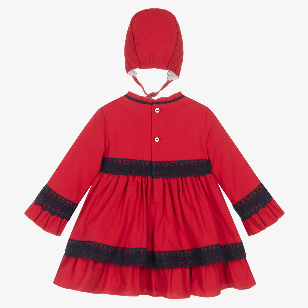 Robe discount rouge coton