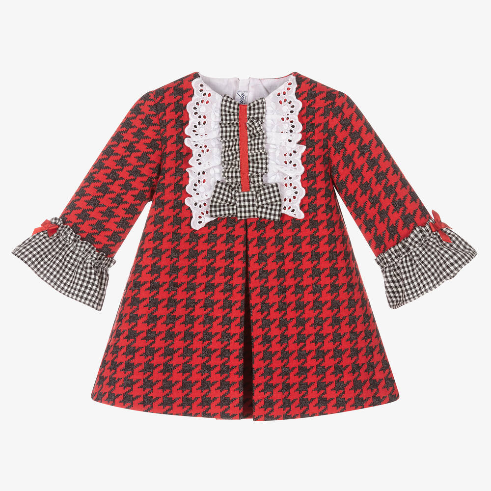 Miranda - Красное платье для малышек  | Childrensalon