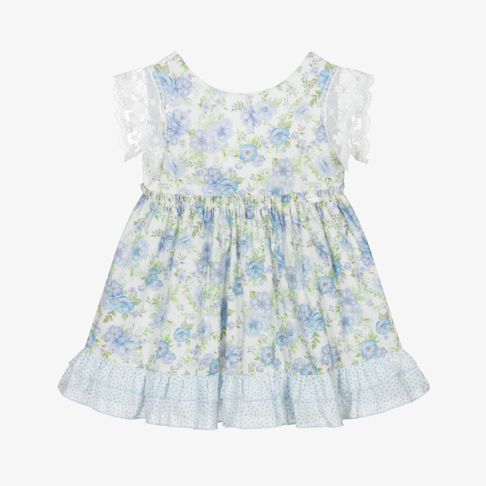 Miranda-Blue Floral Dress | Childrensalon Outlet
