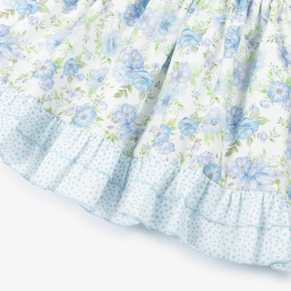 Miranda-Blue Floral Dress | Childrensalon Outlet
