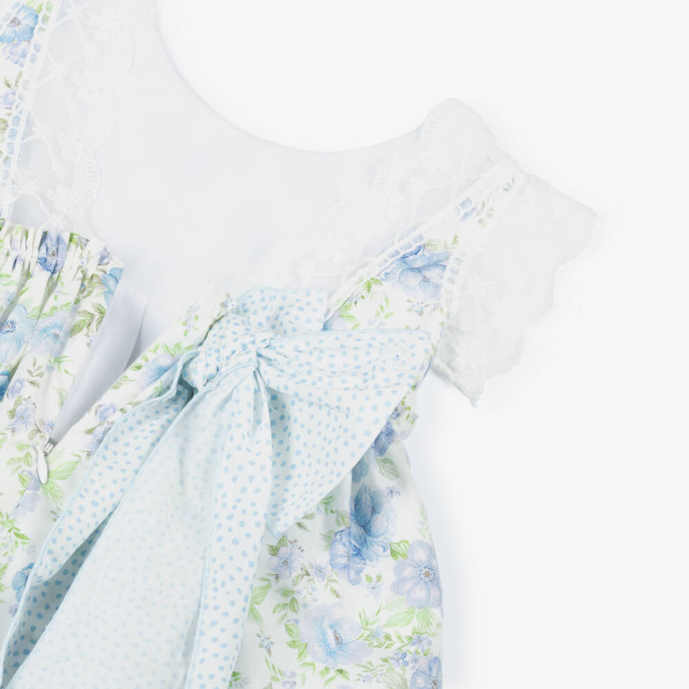 Miranda-Blue Floral Dress | Childrensalon Outlet