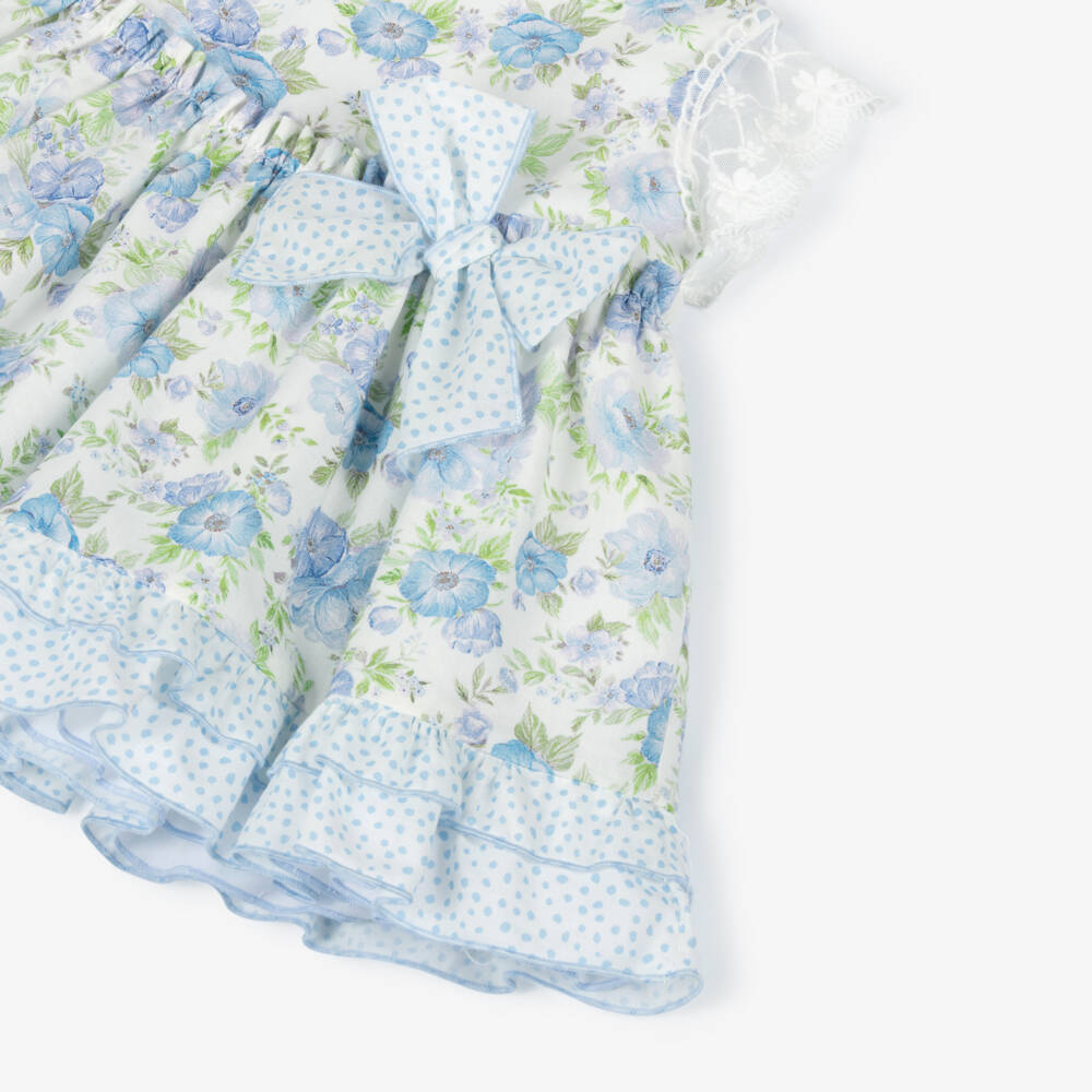 Miranda-Blue Floral Dress | Childrensalon Outlet