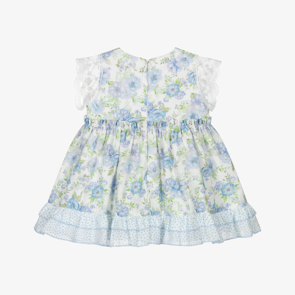 Miranda-Blue Floral Dress | Childrensalon Outlet
