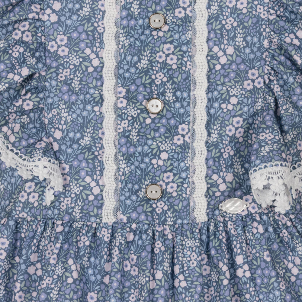 Miranda-Blue Floral Dress | Childrensalon Outlet