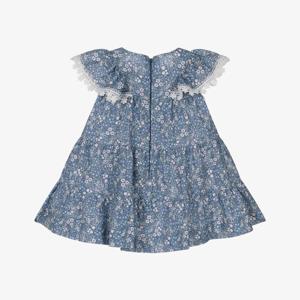 Miranda-Blue Floral Dress | Childrensalon Outlet