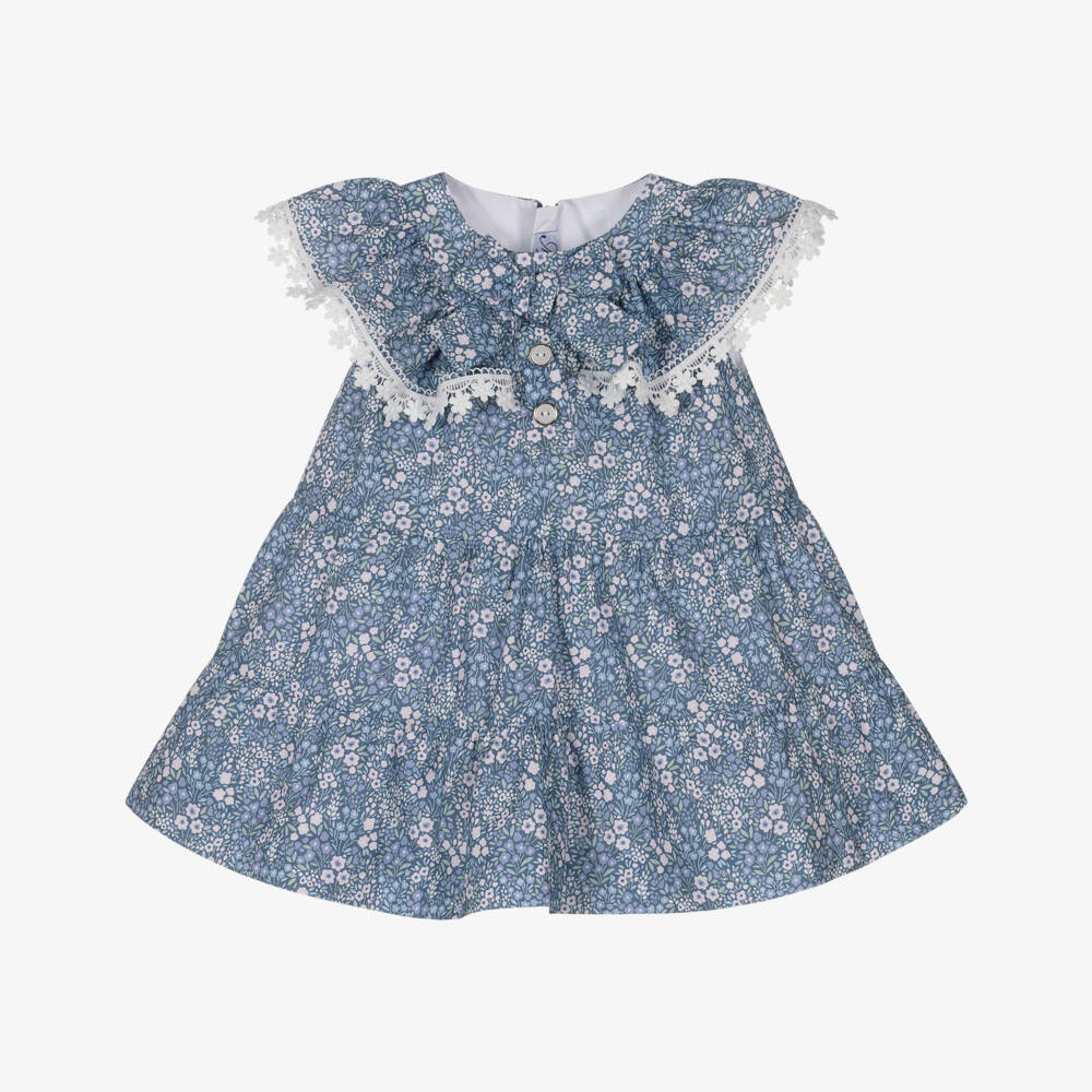 Miranda-Blue Floral Dress | Childrensalon Outlet