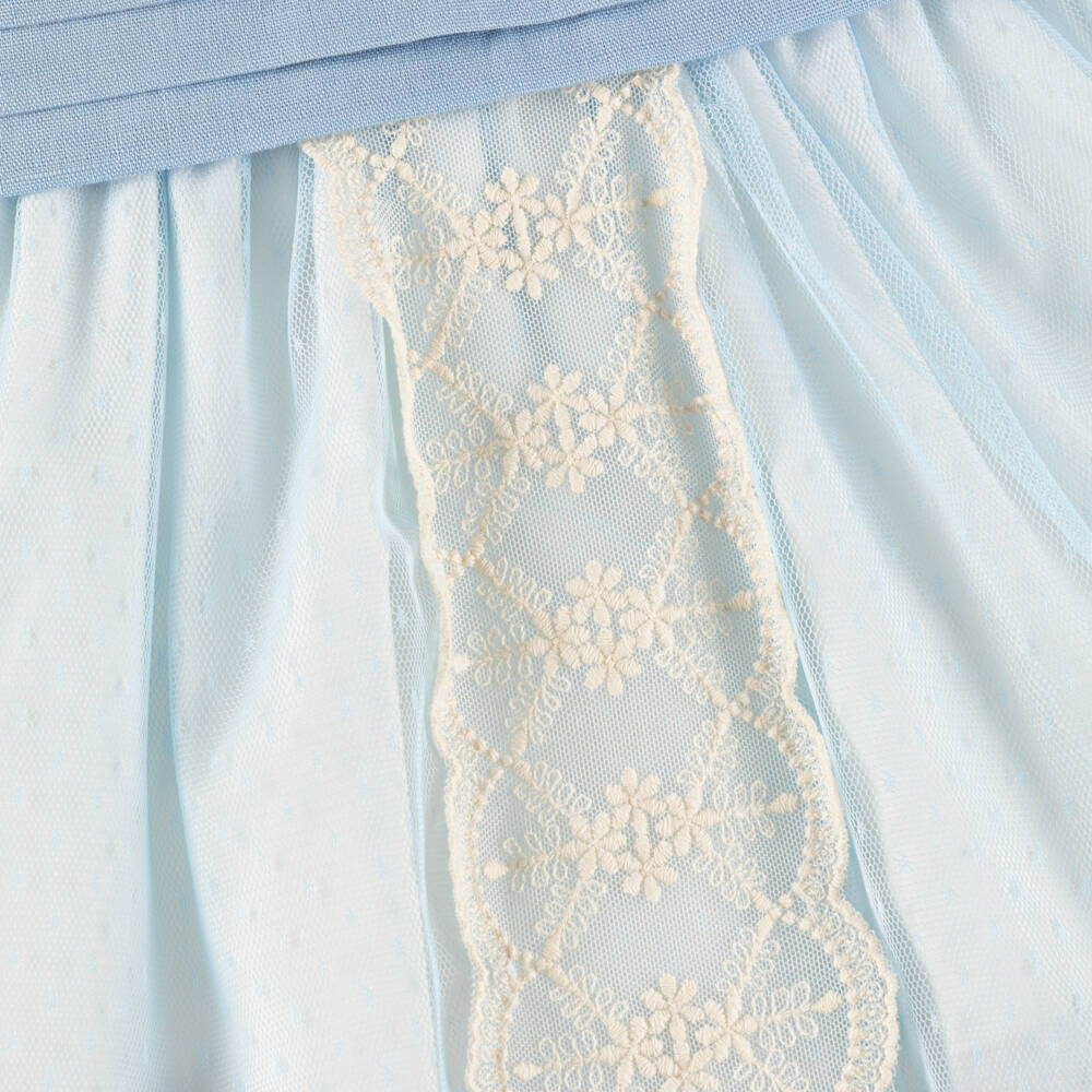 Miranda-Blue Lace Dress Set | Childrensalon Outlet