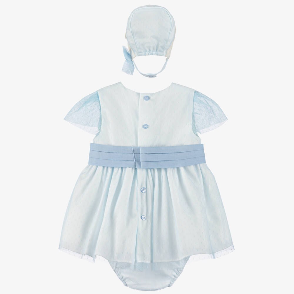 Miranda-Blue Lace Dress Set | Childrensalon Outlet