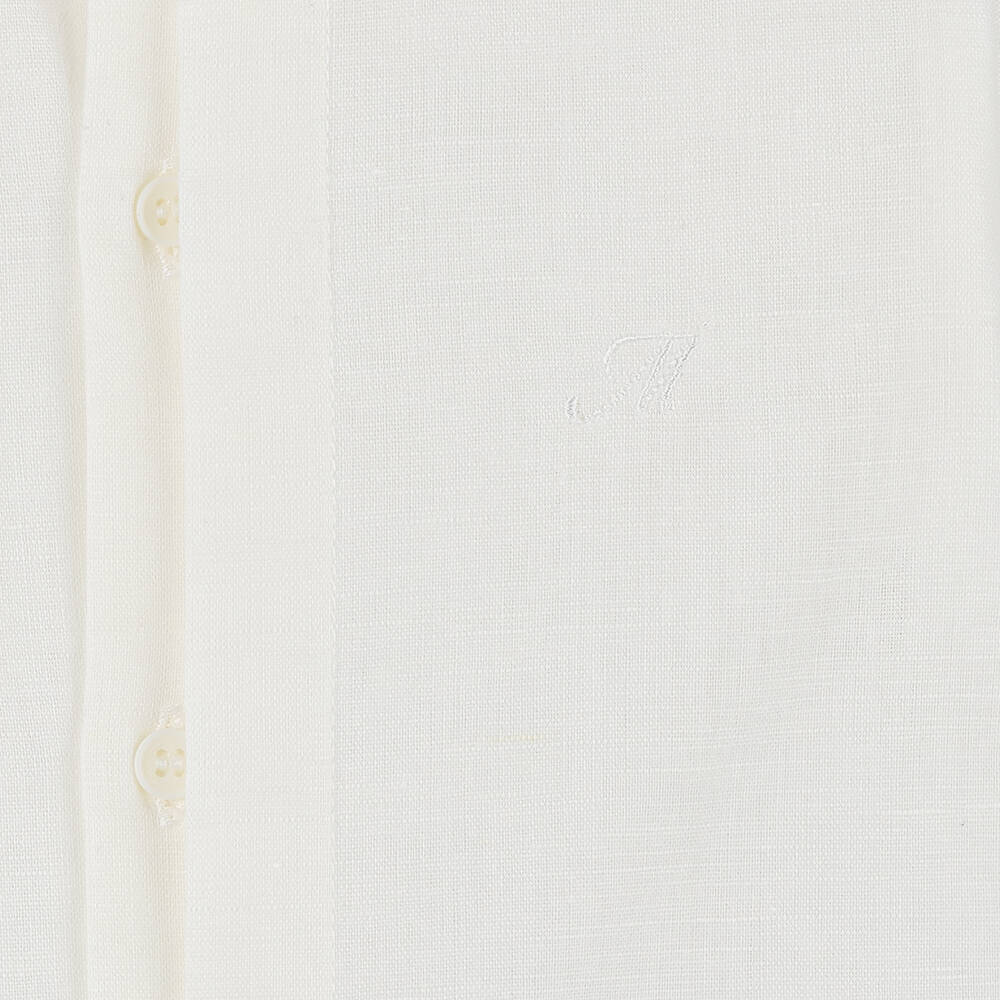 Miranda-Boys Blue Linen & Cotton Shorts Set | Childrensalon Outlet