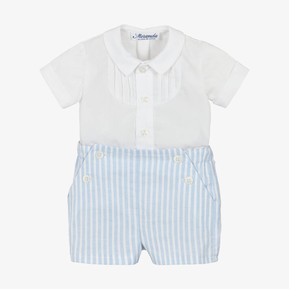 Miranda-Костюм с синими полосками для мальчиков | Childrensalon Outlet