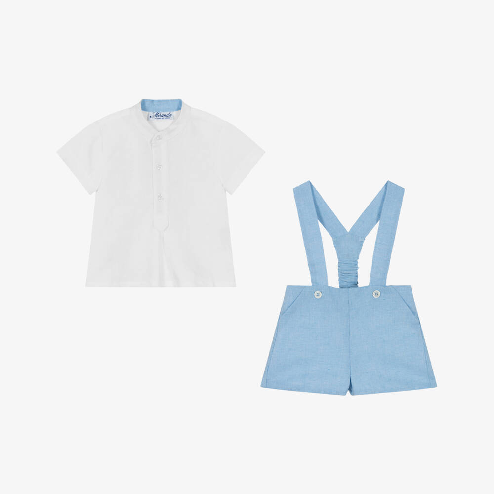 Miranda-طقم شورتات كتان خفيفة للأولاد | Childrensalon Outlet
