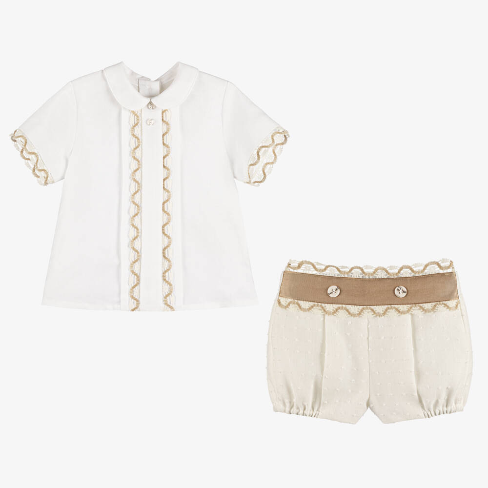 Miranda-Boys Classic Ivory Summer Ensemble | Childrensalon Outlet